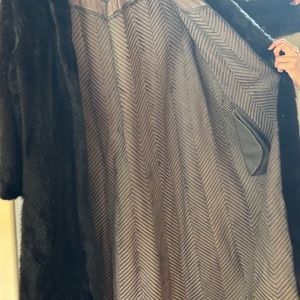 Full-Length Genuine Dark Brown Mink Coat